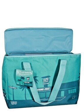 NEW* TRADER JOES Mini Insulated Tote Bag Blue HURRY! LIMITED EDITION!! NWT